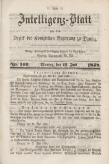Intelligenz-Blatt für den Bezirk der Königlichen Regierung zu Danzig. 1848, No. 140 (19 Juni)