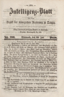 Intelligenz-Blatt für den Bezirk der Königlichen Regierung zu Danzig. 1848, No. 166 (19 Juli) + dod.