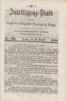 Intelligenz-Blatt für den Bezirk der Königlichen Regierung zu Danzig. 1848, No. 198 (25 August)