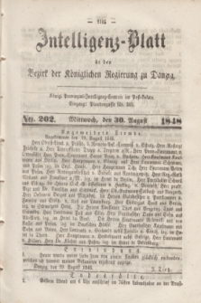 Intelligenz-Blatt für den Bezirk der Königlichen Regierung zu Danzig. 1848, No. 202 (30 August) + dod. + wkładka