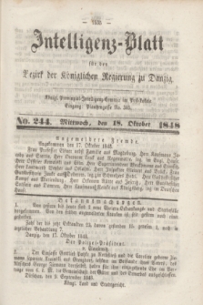 Intelligenz-Blatt für den Bezirk der Königlichen Regierung zu Danzig. 1848, No. 244 (18 Oktober)