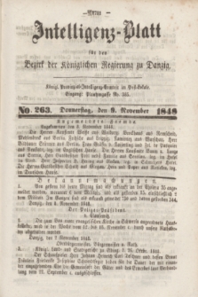 Intelligenz-Blatt für den Bezirk der Königlichen Regierung zu Danzig. 1848, No. 263 (9 November) + dod.