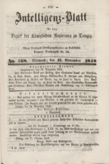 Intelligenz-Blatt für den Bezirk der Königlichen Regierung zu Danzig. 1848, No. 268 (15 November)