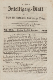Intelligenz-Blatt für den Bezirk der Königlichen Regierung zu Danzig. 1848, No. 300 (22 December) + dod.
