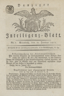 Intelligenz-Blatt für den Bezirk der Königlichen Regierung zu Danzig. 1817, No. 7 (22 Januar ) + dod.