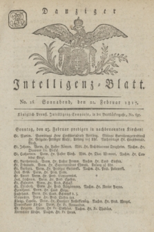 Intelligenz-Blatt für den Bezirk der Königlichen Regierung zu Danzig. 1817, No. 16 (22. Februar) + dod.