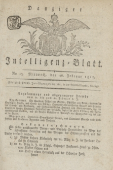 Intelligenz-Blatt für den Bezirk der Königlichen Regierung zu Danzig. 1817, No. 17 (26 Februar) + dod.