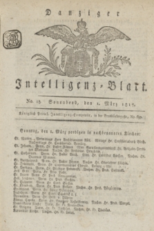 Intelligenz-Blatt für den Bezirk der Königlichen Regierung zu Danzig. 1817, No. 18 (1 März) + dod.