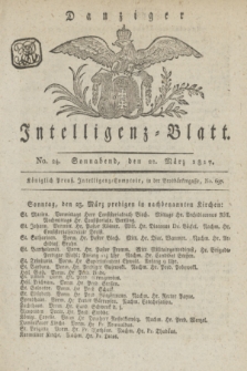Intelligenz-Blatt für den Bezirk der Königlichen Regierung zu Danzig. 1817, No. 24 (22 März) + dod.