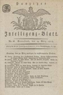 Intelligenz-Blatt für den Bezirk der Königlichen Regierung zu Danzig. 1817, No. 26 (29 März) + dod.