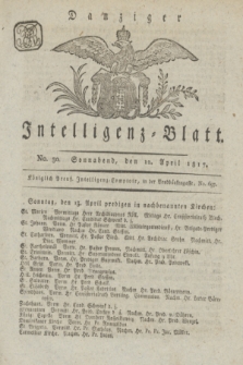 Intelligenz-Blatt für den Bezirk der Königlichen Regierung zu Danzig. 1817, No. 30 (12 April) + dod.