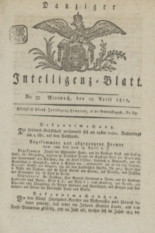 Intelligenz-Blatt für den Bezirk der Königlichen Regierung zu Danzig. 1817, No. 33 (23 April) + dod.