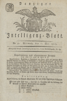 Intelligenz-Blatt für den Bezirk der Königlichen Regierung zu Danzig. 1817, No. 41 (21 Mai) + dod.