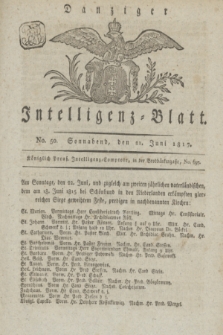 Intelligenz-Blatt für den Bezirk der Königlichen Regierung zu Danzig. 1817, No. 50 (21 Juni) + dod.