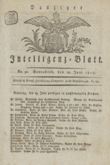 Intelligenz-Blatt für den Bezirk der Königlichen Regierung zu Danzig. 1817, No. 52 (27 Juni) + dod.