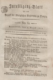 Intelligenz-Blatt für den Bezirk der Königlichen Regierung zu Danzig. 1817, No. 64 (9 August) + dod.