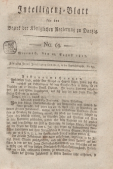 Intelligenz-Blatt für den Bezirk der Königlichen Regierung zu Danzig. 1817, No. 69 (27 August) + dod.