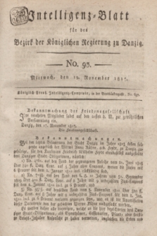 Intelligenz-Blatt für den Bezirk der Königlichen Regierung zu Danzig. 1817, No. 93 (19 November) + dod.