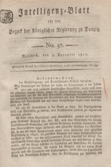 Intelligenz-Blatt für den Bezirk der Königlichen Regierung zu Danzig. 1817, No. 97 (3 December) + dod.