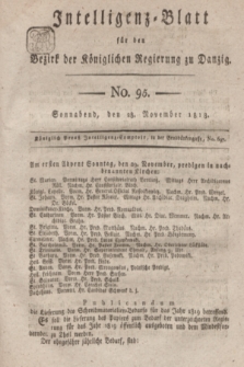 Intelligenz-Blatt für den Bezirk der Königlichen Regierung zu Danzig. 1818, No. 95 (28 November) + dod.