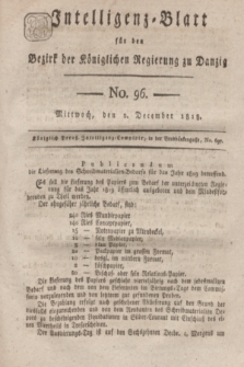 Intelligenz-Blatt für den Bezirk der Königlichen Regierung zu Danzig. 1818, No. 96 (2 December) + dod.