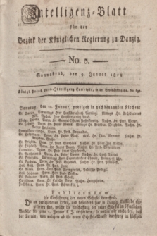 Intelligenz-Blatt für den Bezirk der Königlichen Regierung zu Danzig. 1819, No. 3 (9 Januar) + dod.