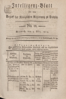 Intelligenz-Blatt für den Bezirk der Königlichen Regierung zu Danzig. 1819, No. 18 (3 März) + dod.