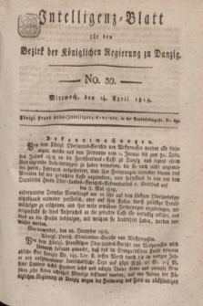 Intelligenz-Blatt für den Bezirk der Königlichen Regierung zu Danzig. 1819, No. 30 (14 April) + dod.