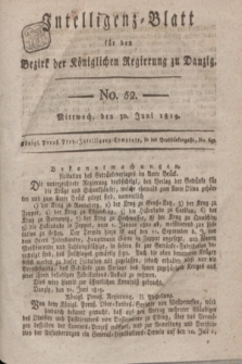 Intelligenz-Blatt für den Bezirk der Königlichen Regierung zu Danzig. 1819, No. 52 (30 Juni) + dod.