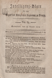 Intelligenz-Blatt für den Bezirk der Königlichen Regierung zu Danzig. 1819, No. 69 (28 August) + dod.