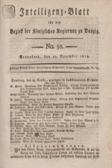 Intelligenz-Blatt für den Bezirk der Königlichen Regierung zu Danzig. 1819, No. 95 (27 November) + dod.