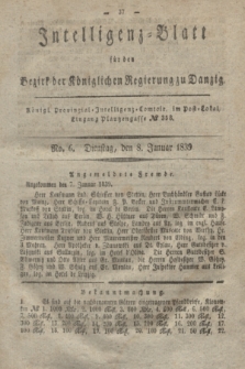 Intelligenz-Blatt für den Bezirk der Königlichen Regierung zu Danzig. 1839, No. 6 (8 Januar)