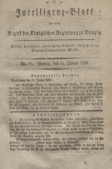 Intelligenz-Blatt für den Bezirk der Königlichen Regierung zu Danzig. 1839, No. 11 (14 Januar)