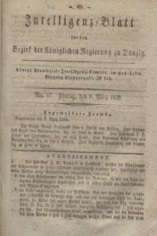 Intelligenz-Blatt für den Bezirk der Königlichen Regierung zu Danzig. 1839, No. 57 (8 März)