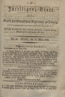 Intelligenz-Blatt für den Bezirk der Königlichen Regierung zu Danzig. 1839, No. 66 (19 März)