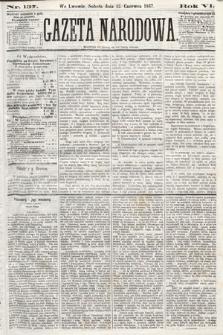 Gazeta Narodowa. 1867, nr 137