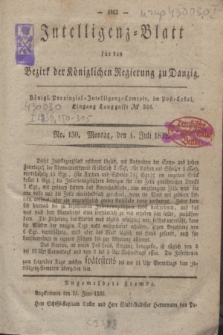 Intelligenz-Blatt für den Bezirk der Königlichen Regierung zu Danzig. 1839, No. 150 (1 Juli) + dod.