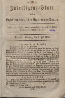 Intelligenz-Blatt für den Bezirk der Königlichen Regierung zu Danzig. 1839, No. 151 (2 Juli)