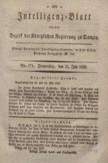 Intelligenz-Blatt für den Bezirk der Königlichen Regierung zu Danzig. 1839, No. 171 (25 Juli)
