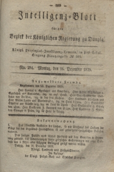 Intelligenz-Blatt für den Bezirk der Königlichen Regierung zu Danzig. 1839, No. 294 (16 Dezember)