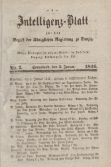 Intelligenz-Blatt für den Bezirk der Königlichen Regierung zu Danzig. 1846, No. 2 (3 Januar) + dod.