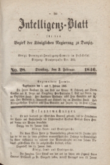 Intelligenz-Blatt für den Bezirk der Königlichen Regierung zu Danzig. 1846, No. 28 (3 Februar)