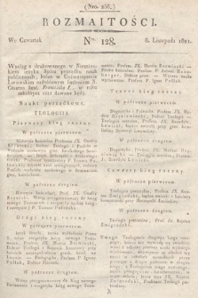 Rozmaitości : oddział literacki Gazety Lwowskiej. 1821, nr 128