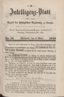 Intelligenz-Blatt für den Bezirk der Königlichen Regierung zu Danzig. 1846, No. 53 (4 März)