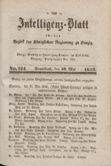 Intelligenz-Blatt für den Bezirk der Königlichen Regierung zu Danzig. 1846, No. 124 (30 Mai) + dod.