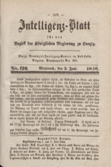 Intelligenz-Blatt für den Bezirk der Königlichen Regierung zu Danzig. 1846, No. 126 (3 Juni) + dod.