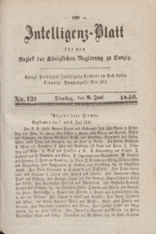 Intelligenz-Blatt für den Bezirk der Königlichen Regierung zu Danzig. 1846, No. 131 (9 Juni) + dod.