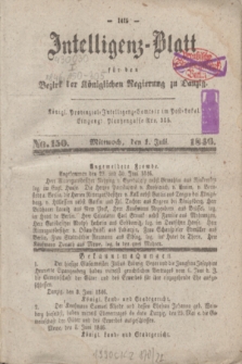 Intelligenz-Blatt für den Bezirk der Königlichen Regierung zu Danzig. 1846, No. 150 (1 Juli) + dod.