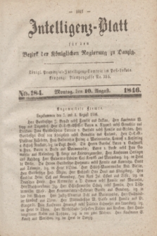 Intelligenz-Blatt für den Bezirk der Königlichen Regierung zu Danzig. 1846, No. 184 (10 August)