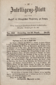 Intelligenz-Blatt für den Bezirk der Königlichen Regierung zu Danzig. 1846, No. 187 (13 August)
